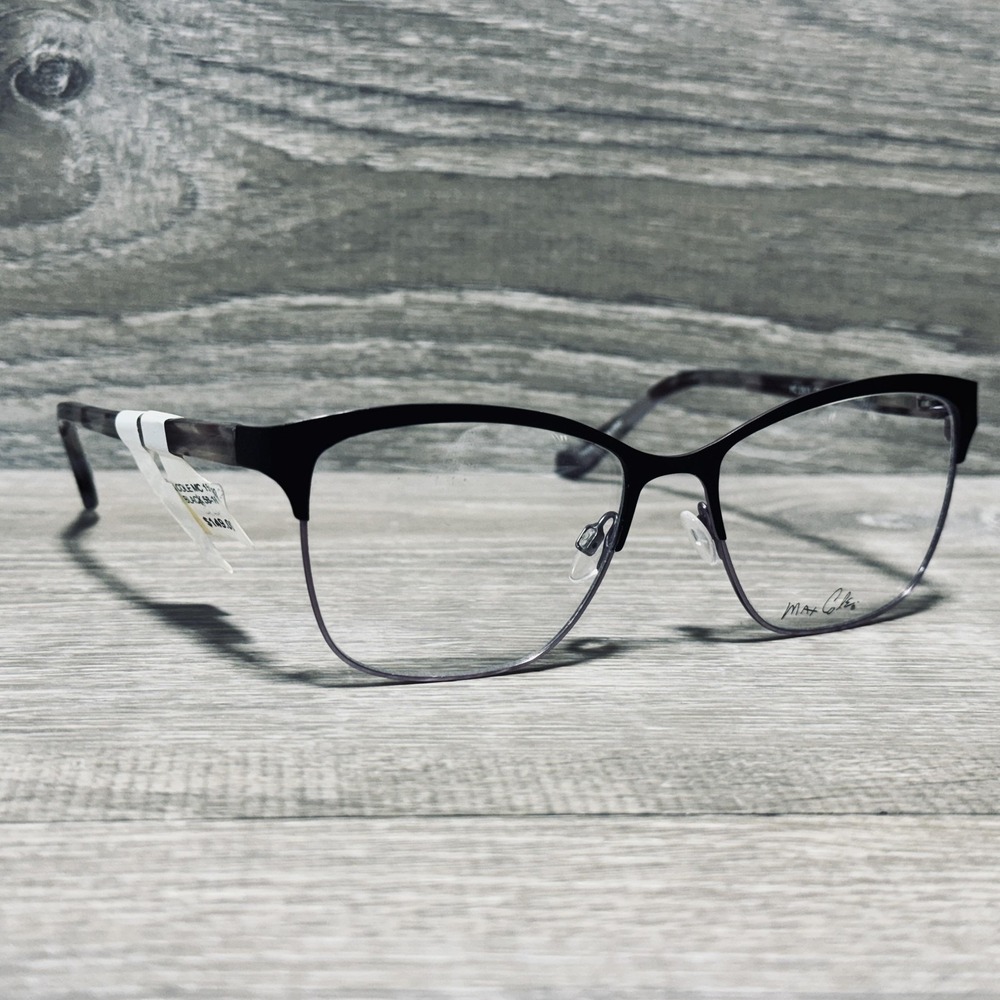 Max Cole MC 1513 90 Eyeglass Frames Womens 53-16-135 Black Tortoise Rectangular